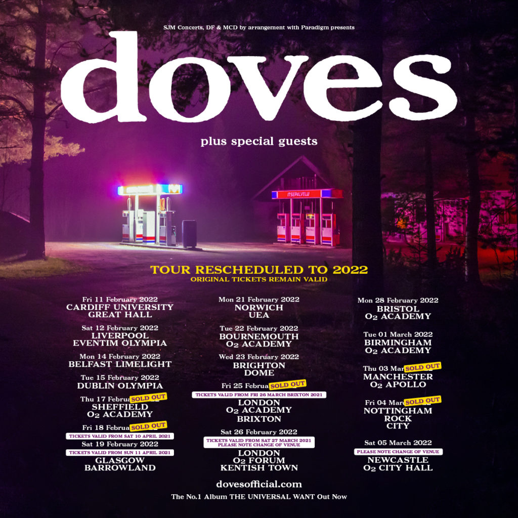 Tour Dates Doves Music Blog Latest Doves News, Tour Dates, Lyrics